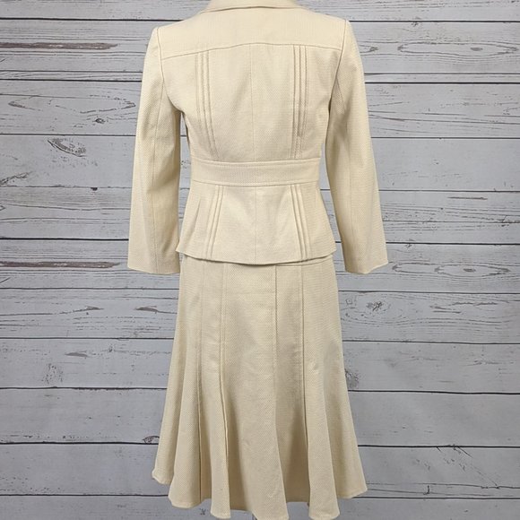 Nanette Lepore Blazer and Skirt set Ivory - Picture 3 of 16